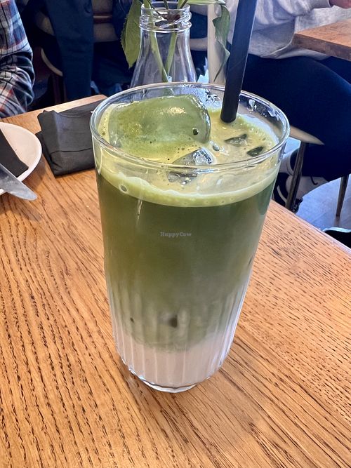 Iced matcha latte   at Perk Pantry in Inverness