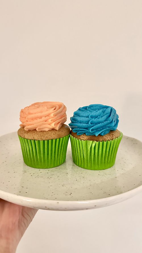 Peach and Blueberry   at Petal Cupcakes Wellington in Wellington