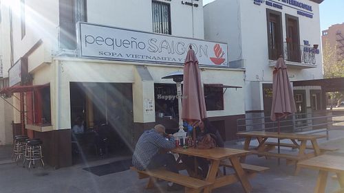 outside seating at Pequeno Saigon in Tijuana