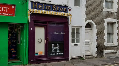 outside on a closed day at Helmston in Brighton