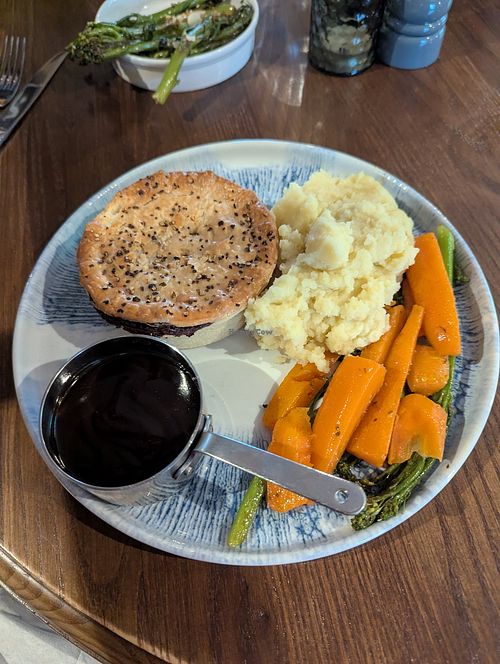 Mushroom Pie at Brown Cow in Clitheroe