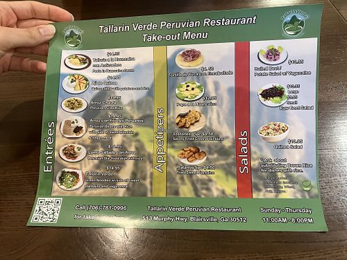   at Tallarin Verde Peruvian Restaurant in Blairsville