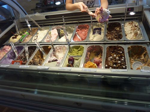 Gelato buffet at Frozen Cafe in Houston