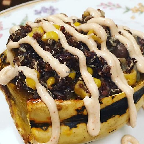 quinoa stuffed squash at Sweet Peaces in Flint