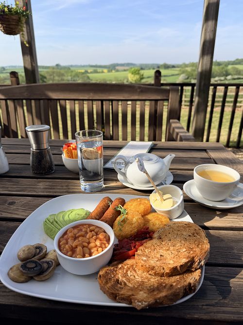 Vegan brunch   at Glebe Farm Shop & Tea Room in Kettering