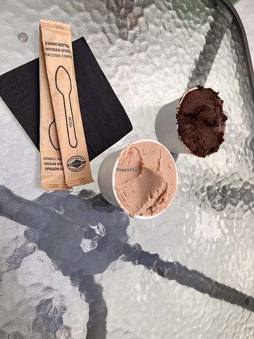 Macadamia and dark chocolate   at Gelateria dei Greci in Rodos