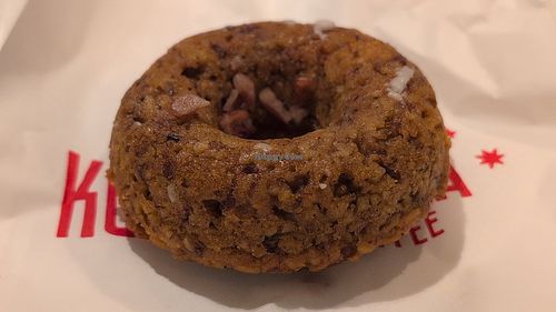 Gluten free vegan pumpkin donut at The Kookaburra Coffee in St Augustine