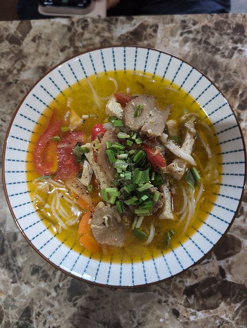 Soup at Com Chay Thiem Tam Vegan Restaurant in Da Nang