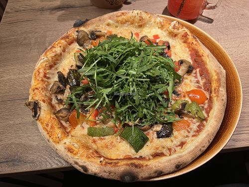 Pizza vegetariana with vegan cheese  at Ciao Bella München Tal  in Munich