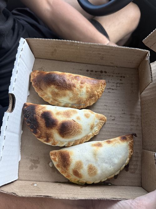 order the vegan spanakopita, chickn, curry, ratatouille empanadas   at Willy's Empanada House in Sedona