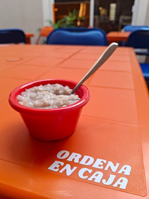 Arroz con leche (Mexican rice pudding) at Goyitas in Guadalajara