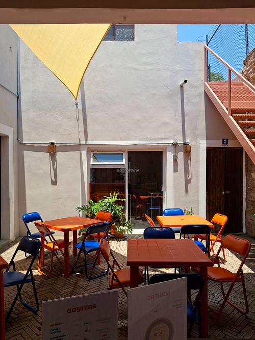 Patio seating at Goyitas in Guadalajara