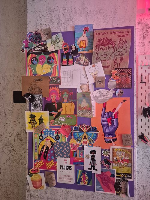 Fun board at Kold Karobar in Mumbai