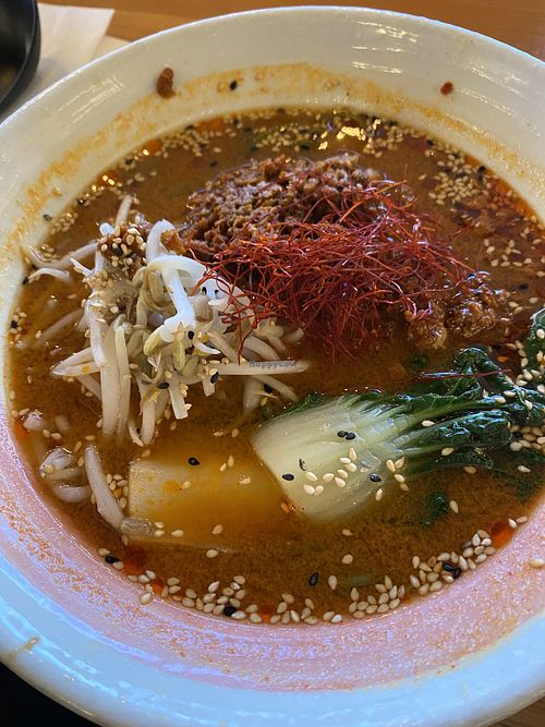 Spicy vegan tan tan  at Kokoro Ramen in Vancouver