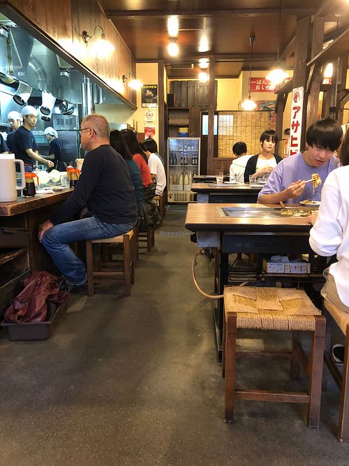 Restaurant interior at Nagataya in Hiroshima