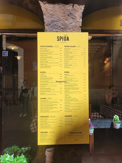 Speisekarte at Spiga Pizza & More Palma in Palma