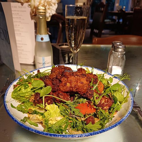 Sunshine salad with buffalo cauliflower at Florentine By Marston's Inns in Sheffield