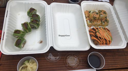 2 of the house rolls at Sushi Love in Portland