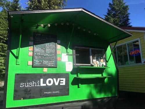 store front at Sushi Love in Portland