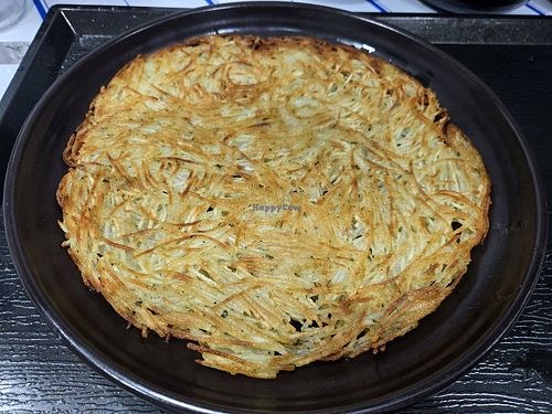 Potato pancake at My Little Veggie Pub in Seogwipo