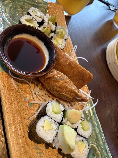Maki mit Spargel und Avocado und Nigiri mit Tofu  at Sen Restaurant Bad Säckingen in Bad Sackingen