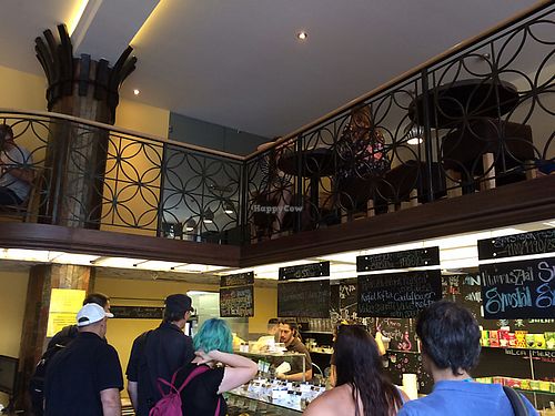 seating upstairs and down at Vega City in Budapest