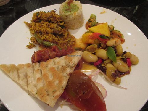 Interesting mix, all vegan. at Ethos in London