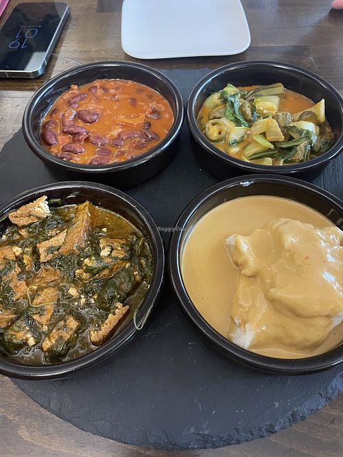 Alafia, Vei, Foufou und Soja  at ZONGOS WEST AFRICAN CUISINE & BAR in Aachen