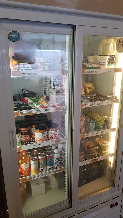 Fridge section at McCall's Organics in Manchester