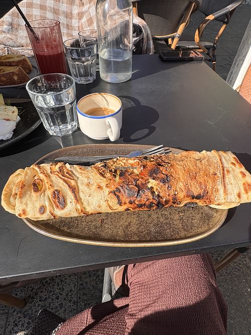 The size, incredible!   at Manu's Cafe and Restaurant in St Kilda