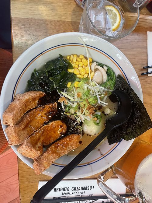 Vegan Black Garlic Ramen  at Daidokoro Umaimon Tonkotsu Ramen TAKUMI PARALELO in Barcelona