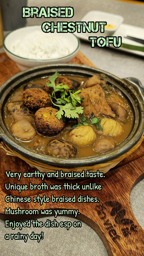 Braised Chestnut tofu at Ăn Viet • Aeon Tebrau City | Vietnamese Food Restaurant in Johor Bahru