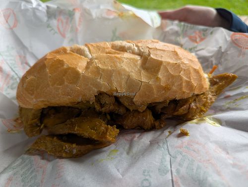 Vegan chicken Banh-Mi at Aimee's Banh Mi in Bondi Beach