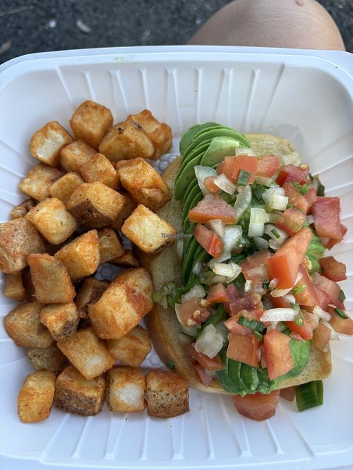 Avocado toast- comes non vegan but can ask for vegan   at Island Country Markets in Kapolei