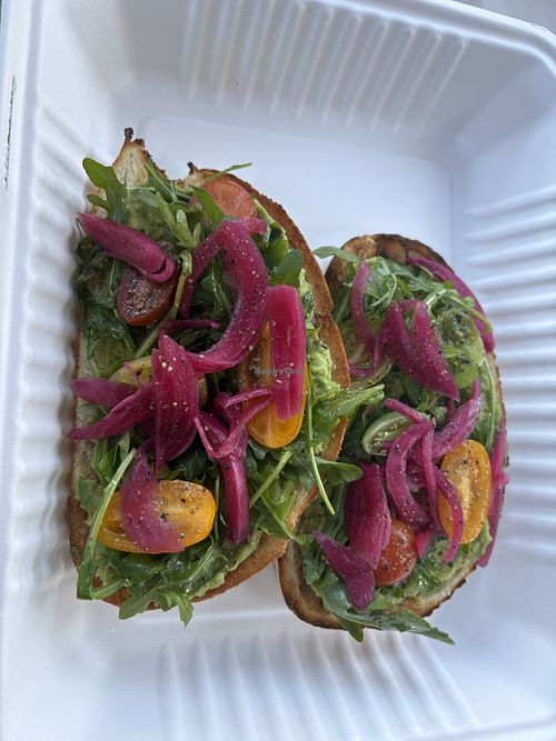Avocado toast $24. Order w/o feta   at Off the Hook in Kapolei