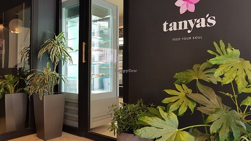 Outside at Tanya's Cafe in South West London