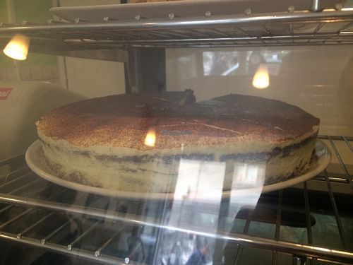 Carob cake at 'O Grin in Naples