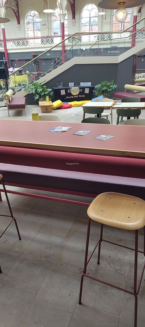 Seating area at Arepita in Derby