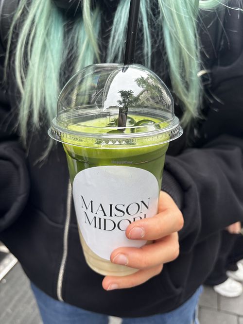 Matcha latte  at Maison Midori in Bonn