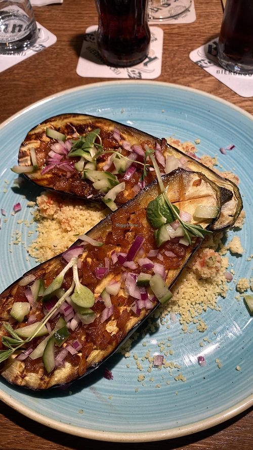 Grilled aubergine with couscous  at In D' Groene Lanteern in Ouddorp