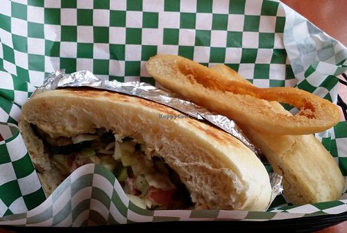 Sabich, no egg at Eggs and Plants in Seattle