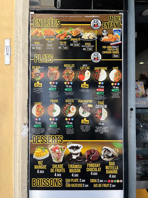 Menu 1/2 at PokeWok Asian Street Food in Beausoleil