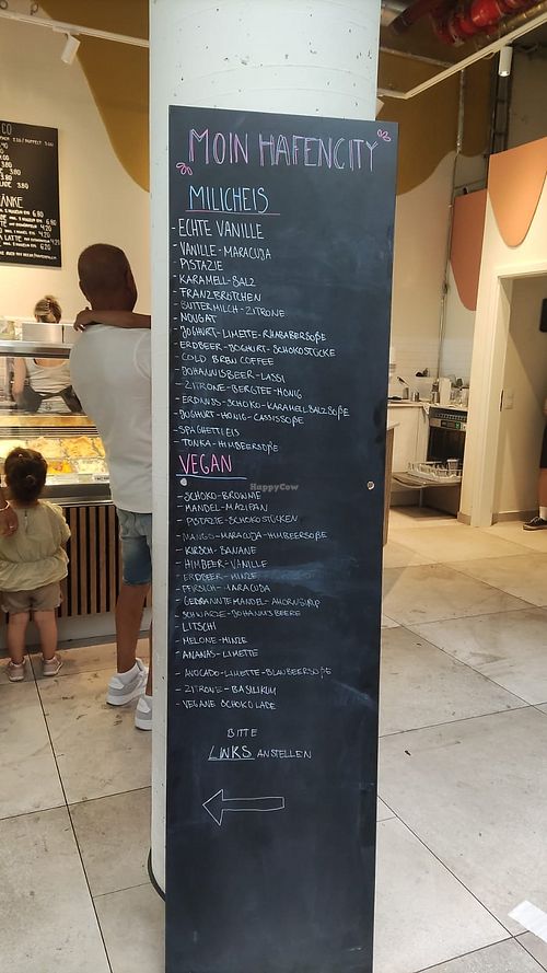 selection of vegan flavours at Luicella's HafenCity in Hamburg