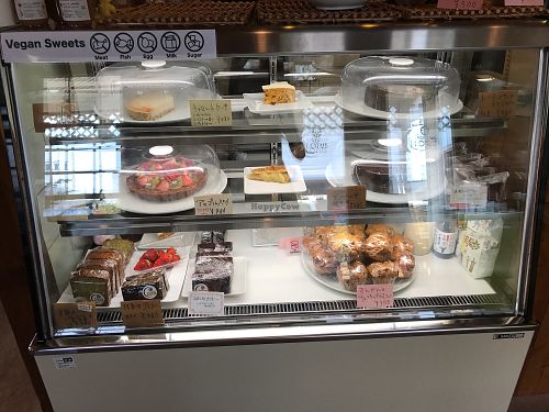 Many options of sweets at Vege Cafe Lotus in Toyohashi