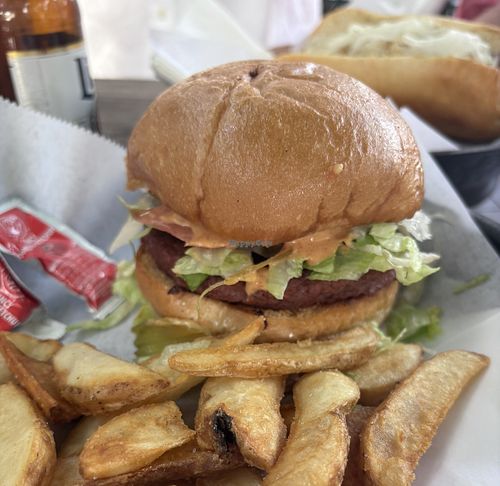 vegan double smash burger   at The Classic Thornton Park in Orlando