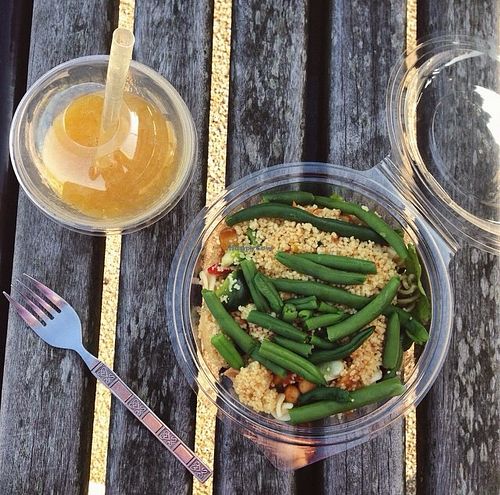 Salad and smoothie from Zest 2 Go. at Zest 2 Go in St Andrews