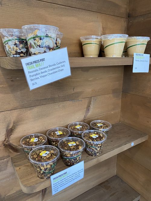 Trail mixes  at The Fresh Press in Portsmouth