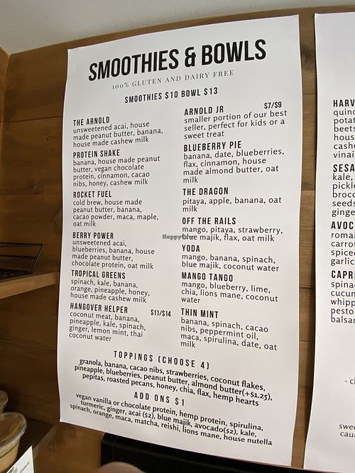 Menu  at The Fresh Press in Portsmouth