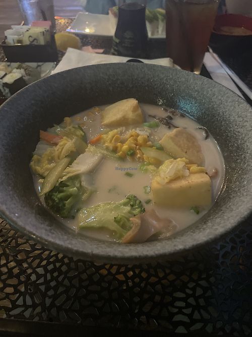 Vegetable ramen with fried tofuu  at Haiku Sushi in New Orleans