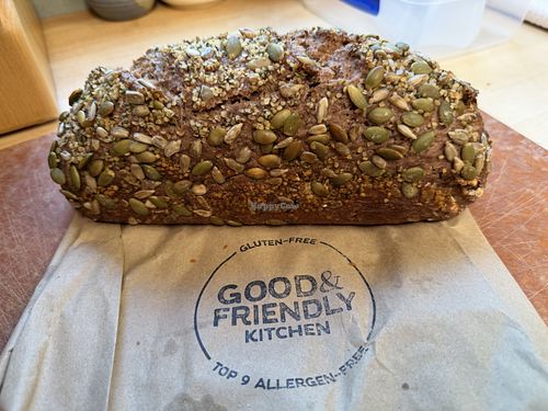 Seeded loaf of bread   at Good & Friendly Kitchen in Petaluma